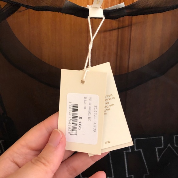 New Maje Shirt with brand, black, Two and One - Picture 3 of 3